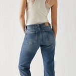 Free People NWOT  Curvy Siren Low Rise Straight Jeans in Vixen Photo 1