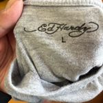 Ed Hardy  Love Heart Streetwear Preppy Goth Logo  Cropped T-shirt L Photo 2