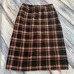 Sag Harbor Vintage Sag Harbour Plaid Wool Blend Midi Skirt Photo 1