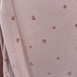 Jane and Delancey  Pink velvet heart Sweatshirt lightweight M casual pastel Photo 6