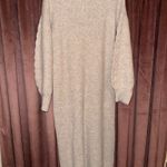 Pink Lily Boutique Sweater dress tan  Photo 1