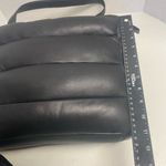 MARTA PONTI Portugal Women’s Leather Puff Bag Black New 11.5X3.5X11 Photo 4