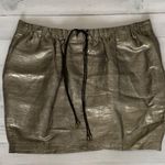 Elizabeth and James  Metallic Silver Mini Skirt M Photo 3