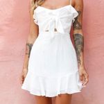 Selfie Leslie  Dress White Ruffle Photo 0