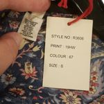 Raga ππ Poseidon Maxi Wrap Dress ~ Navy Blue Multi-Color Paisley Print S NWT Photo 12