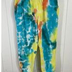 AFRM Sweatpants Joggers Colorful Tie dye High Rise Waist Lounge wear Women's S Yellow Photo 0
