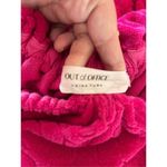 Trina Turk Out of Office Pink Floral Terry Off The Shoulder Dress Photo 1