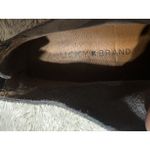 Lucky Brand Gray Ankle Boots Suede Leather Size 7M Back Zip Low Heel Boho City Photo 9