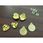 Trifari VTG Enamel Gold Tone Earring Lot of 3 80s 90s Preppy Pretty Woman  Photo 5