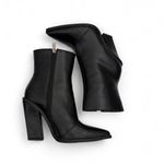 Raid Wide Fit Black Heeled Boots with Croc Tip Toe Size 5.5 Photo 1