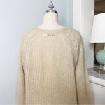 Urban Outfitters  BDG Mohair Cable Knit Crewneck Sweater Tan Beige Size Medium Photo 7