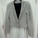 BCBG Women’s Small Black White Striped Hendrix Blazer New Photo 0