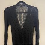 Save the Queen cardigan sheer sweater made in Italy Black Size M Photo 1