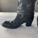 Frye  Jane Strappy Tall Boots Black Leather Size 7.5 76396 Photo 6