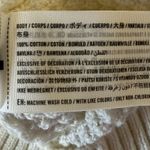 Hollister  Preppy  V-Neck Cream White Cable Knit Sweater Medium Oversized Tennis Photo 7