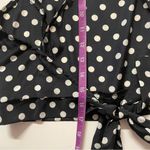 Charlotte Russe Black Polka Dot Tie-Back Crop Top NWT Size M Photo 7