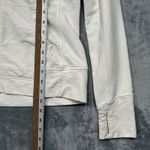 Athleta  White Full Zip Hoodie Hooded Jacket Thumbholes Athleisure Women's M? Photo 8