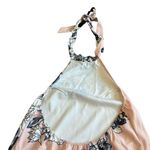 Morrisday The Label Floral Halter Dress Ruffle Low Back Size Medium Women's Pink Photo 8
