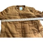 Gentle Fawn Women's Quilted Jacket - Open Front, Collarless, Casual, Brown - L Photo 6