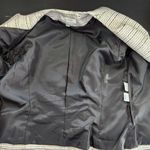  Silver and Black Blazer Size 12 Petite Kasper Dressy Collarless Blazer Photo 10