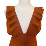 One Piece Swimsuit Lace Up Bodysuit Deep Neck Backless Bathing Suit Womens XL Photo 4