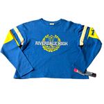 Riverdale High Varsity Long Sleeved Crop Top Blue Size M Photo 1