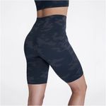 Spanx Grey Black Look at Me Now Camo High Waisted Biker Shorts Shape Wear XS Photo 3