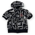 Feathers Royal Motor Company Short Sleeve Full Zip Hoodie Medium Black Photo 2