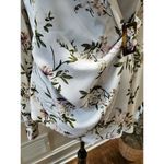 Pretty Little Thing Women White Floral Polyester V-Neck Long Sleeve Blouse Size L Photo 4