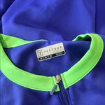 PGA Tour NWT Women's Grand Slam Colorblock Sleeveless Flounce Golf Dress Lime Cobalt Photo 6