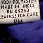 Laurence Kazar Vintage New York Sequin Dress Womens PM Petite Used Blue Silk Photo 13