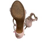Jessica Simpson Barerra Rhinestone T Strap High Heel Sandals Nude Blush Women 9M Photo 8