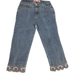 COS  Light Blue Cropped Jeans with Embroidery Photo 0