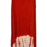 143 Story  red with white tie dye sleeves tunic size small Photo 2