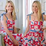 Hunter Bell Quincy Dress Sea Tiles Maxi – Size 2 NWT Photo 8