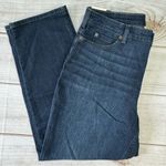 Duluth Women’s Daily Denim High Rise Relaxed Straight Leg Jeans Dark Wash NEW Blue Size 16 Photo 9