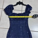 Windsor  Women Navy Blue Party Season Sequin Bodycon Mini Dress size S. Photo 7