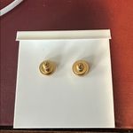 Tory Burch  Earrings gold sparkle Roxanne new $155 Photo 3