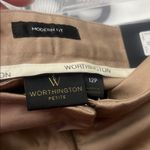 Worthington Petite Modern Fit Chic Tan Crop Length Pants Sz 12 Photo 4