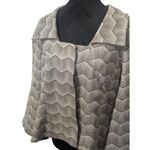 Hilton Hollis Chevron Cropped Jacket Capelet Designer Retro Mod Italian Fabric L Black Size L Photo 1