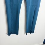 Betabrand  Yoga Riding Pants Dress Pants Snap Ankle Zip Pockets Teal Size XL Long Photo 4