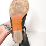 & Other Stories & Other Stories Teal Leather Boho Women Heeled Slingback Sandals Size 40 9 Photo 4