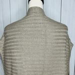 Chico's  Taupe and Silver Sleeveless Long Sweater Vest Size 1 Medium Photo 8