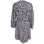 Who What Wear  Black and Pink Polka Dot Shirt Dress Size Medium Polka Dot Mini Photo 1