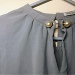 Petite Studio NYC Buvette Blouse in Dusty Blue Size XS Photo 5