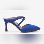 Kelly & Katie  Elyma blue satin Mule heel pump, size 6 Photo 4