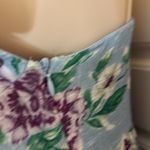 Lulus  Bliss Abound Light Blue Floral Print Tiered Midi Dress size M Photo 8