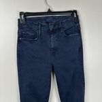 MOTHER Denim Jeans Womens 24 High Waisted Looker Ankle Fray in Midnight Photo 3