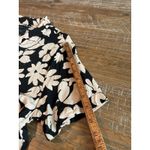 Denim & Flower Women's NWT Button Up Floral Black White Blouse Top Shirt XL Print Collared 0060 Photo 7