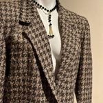 Liz Claiborne Beautiful Black & Tint Of Bronze Brown Wool Blazer 2 Butt… Photo 1